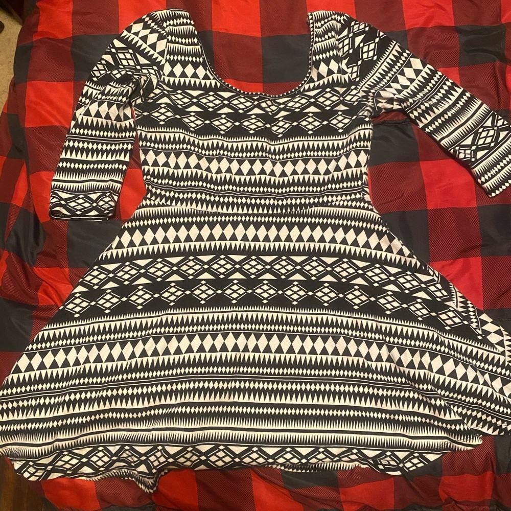 Black and white dress